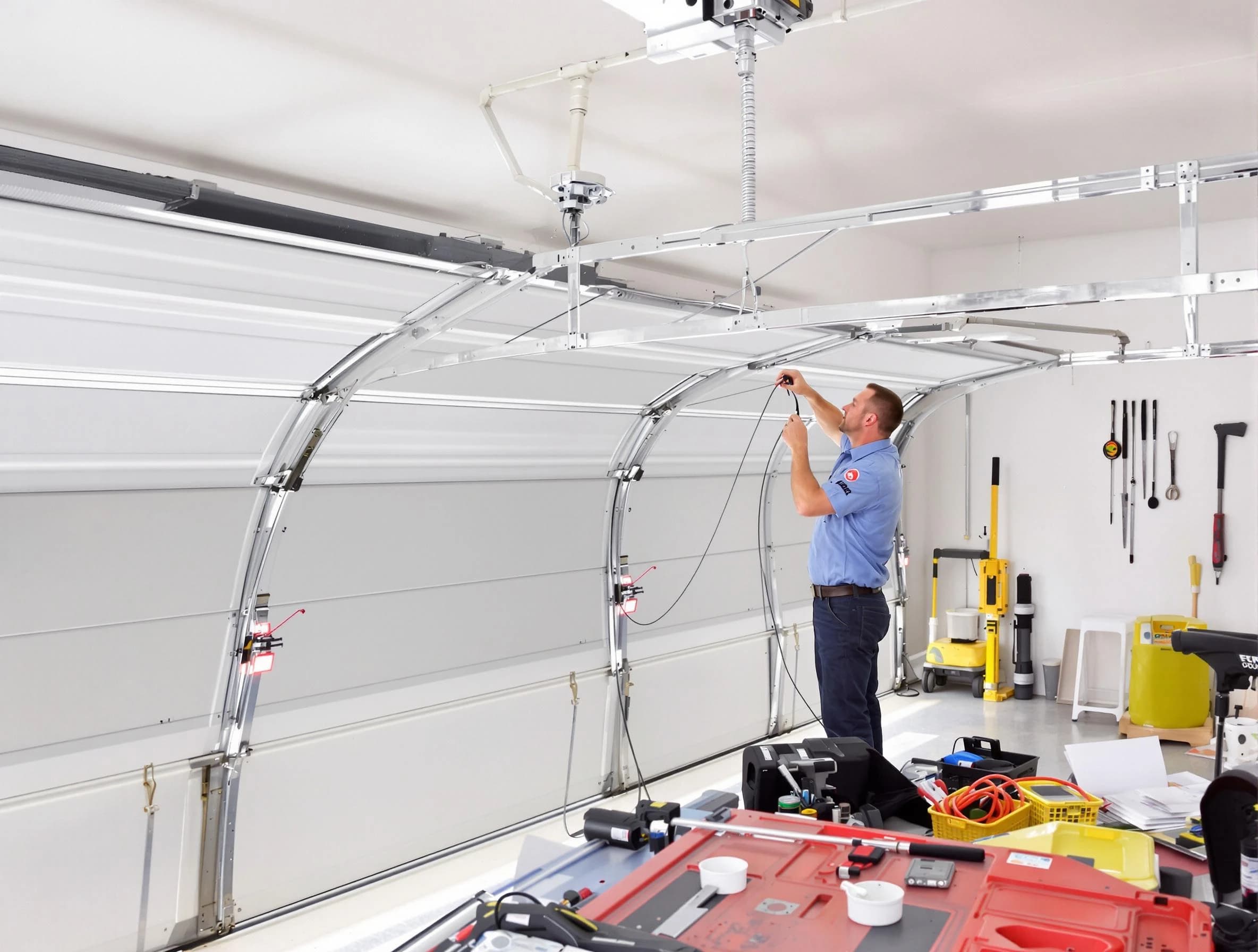 Garage door cable repair service by Buford Garage Door Repair in Buford