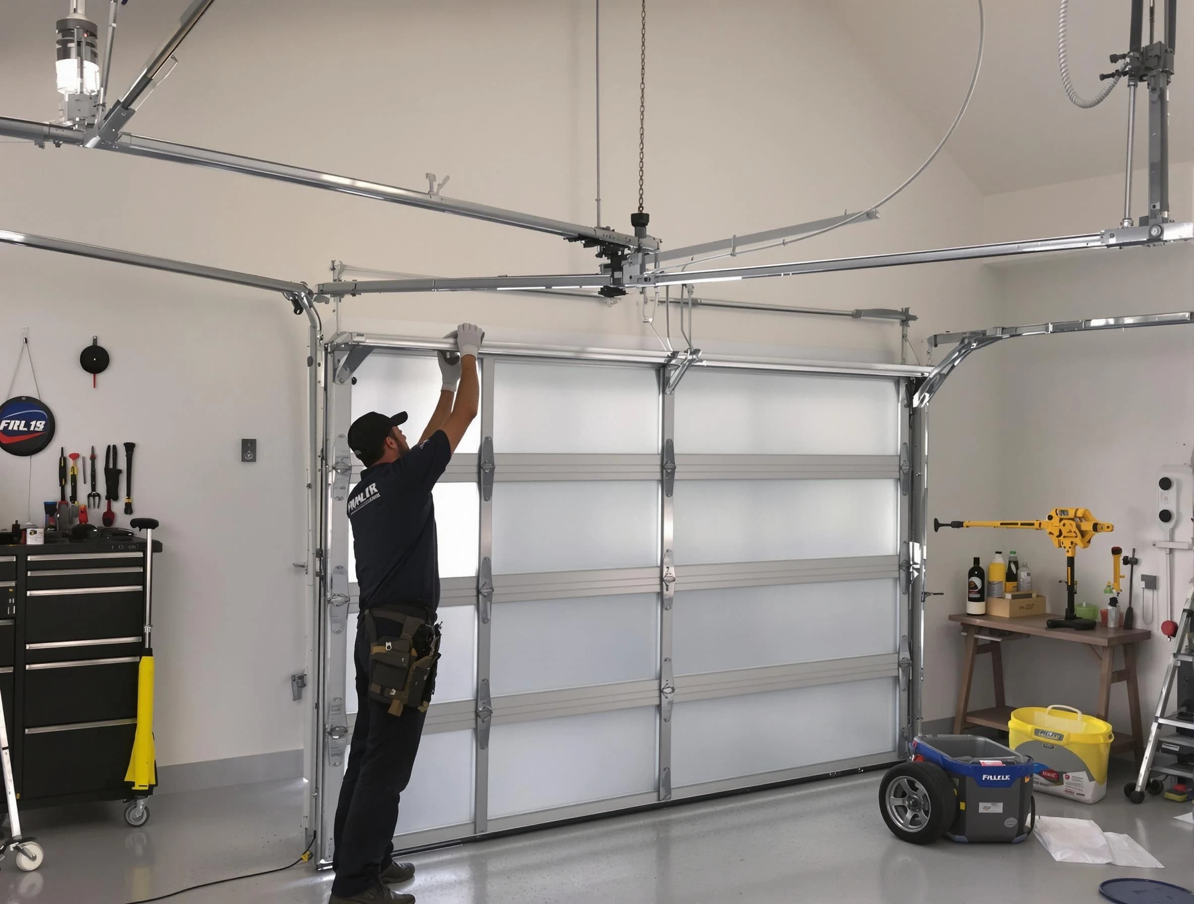 Buford Garage Door Repair certified team performing precision garage door installation in Buford