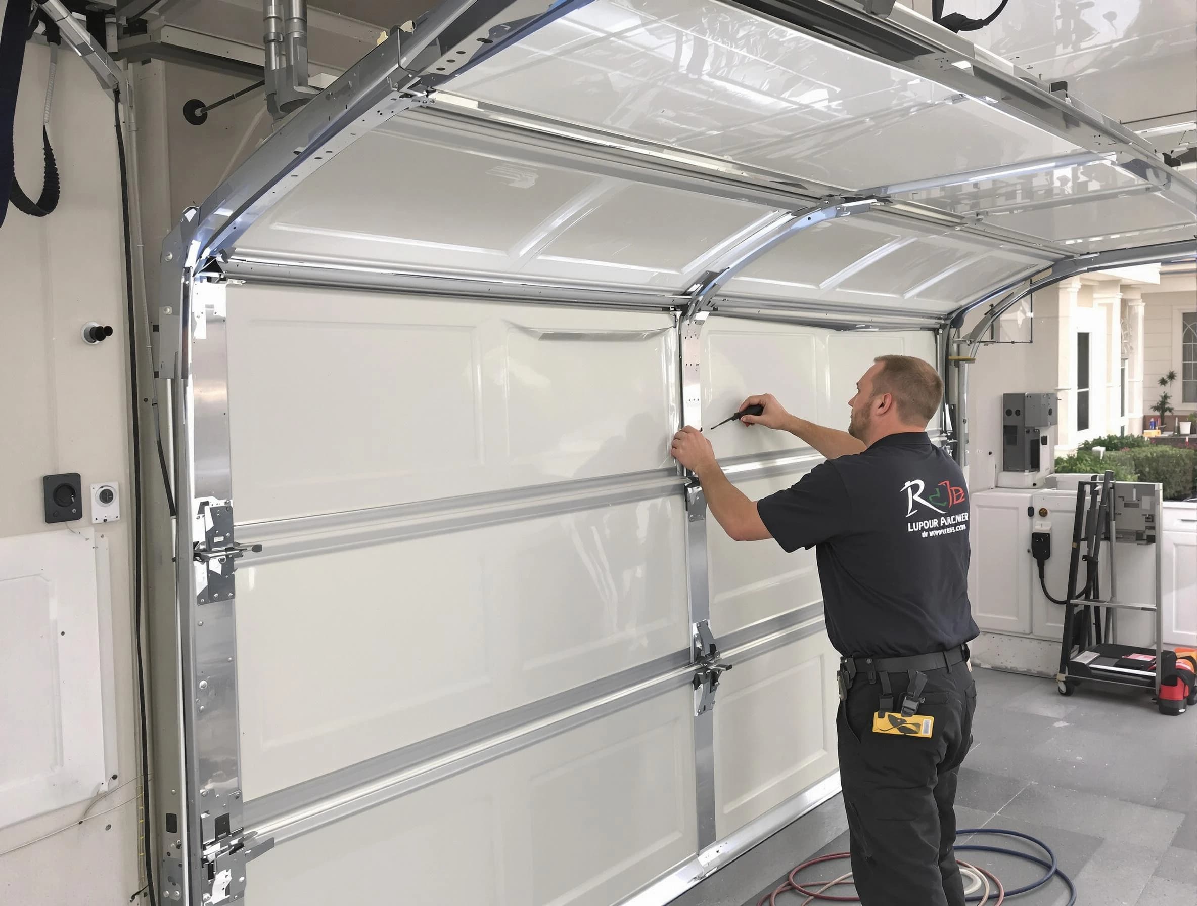Buford Garage Door Repair professional performing panel repair in Buford