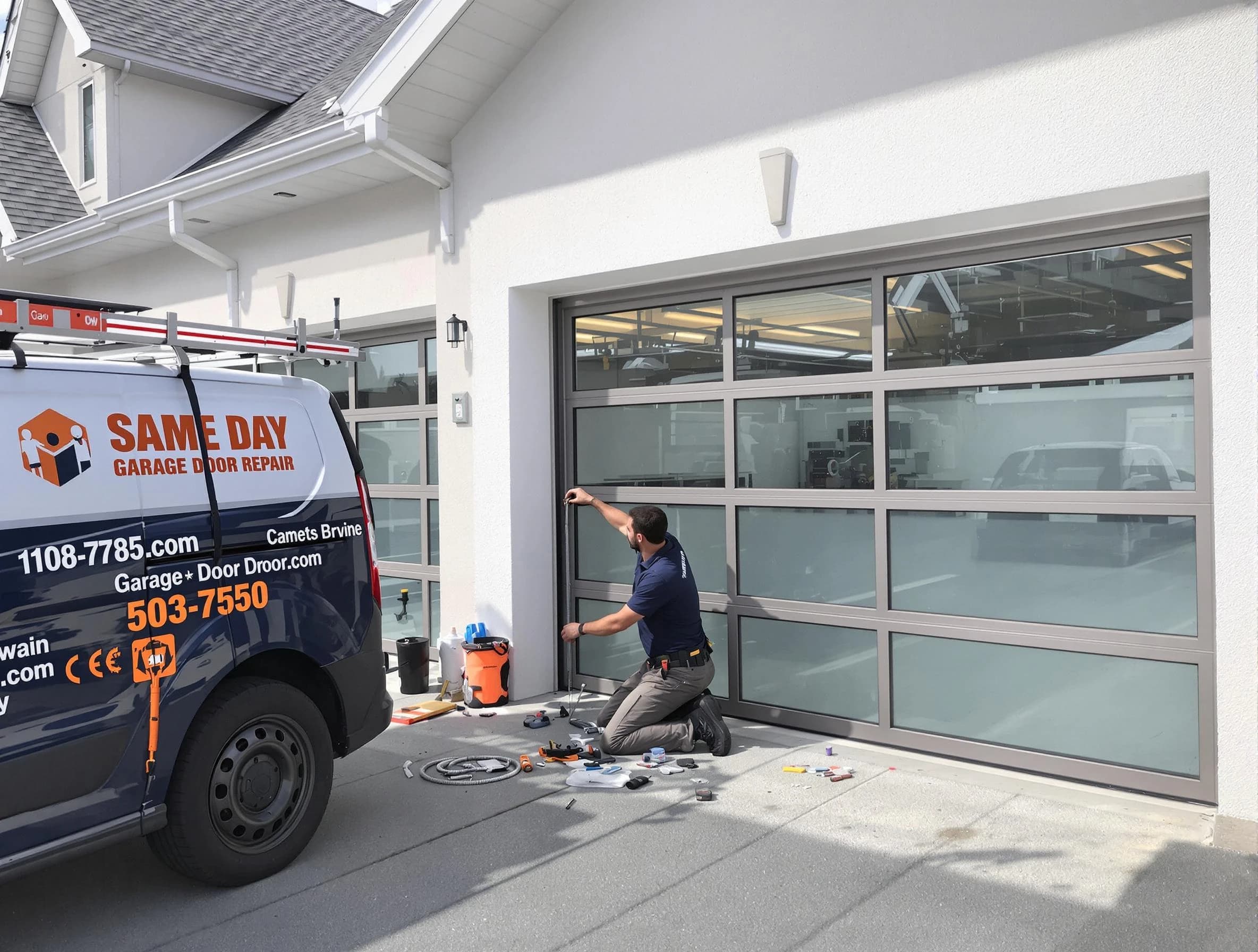 Same-day garage door repair service by Buford Garage Door Repair in Buford