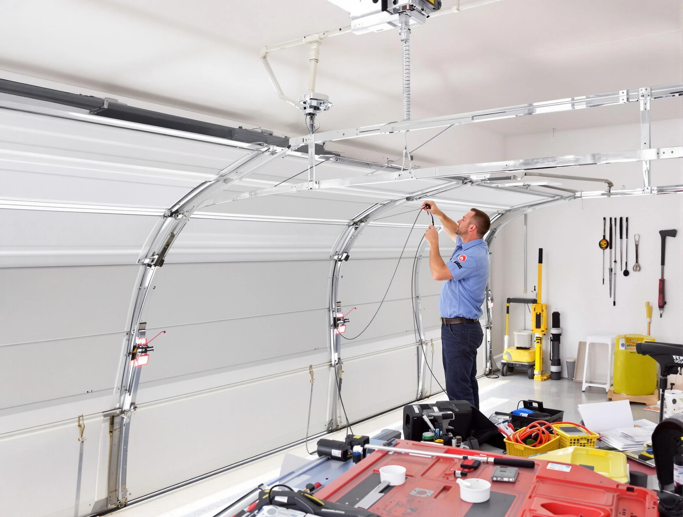 Garage door cable repair service by Buford Garage Door Repair in Buford