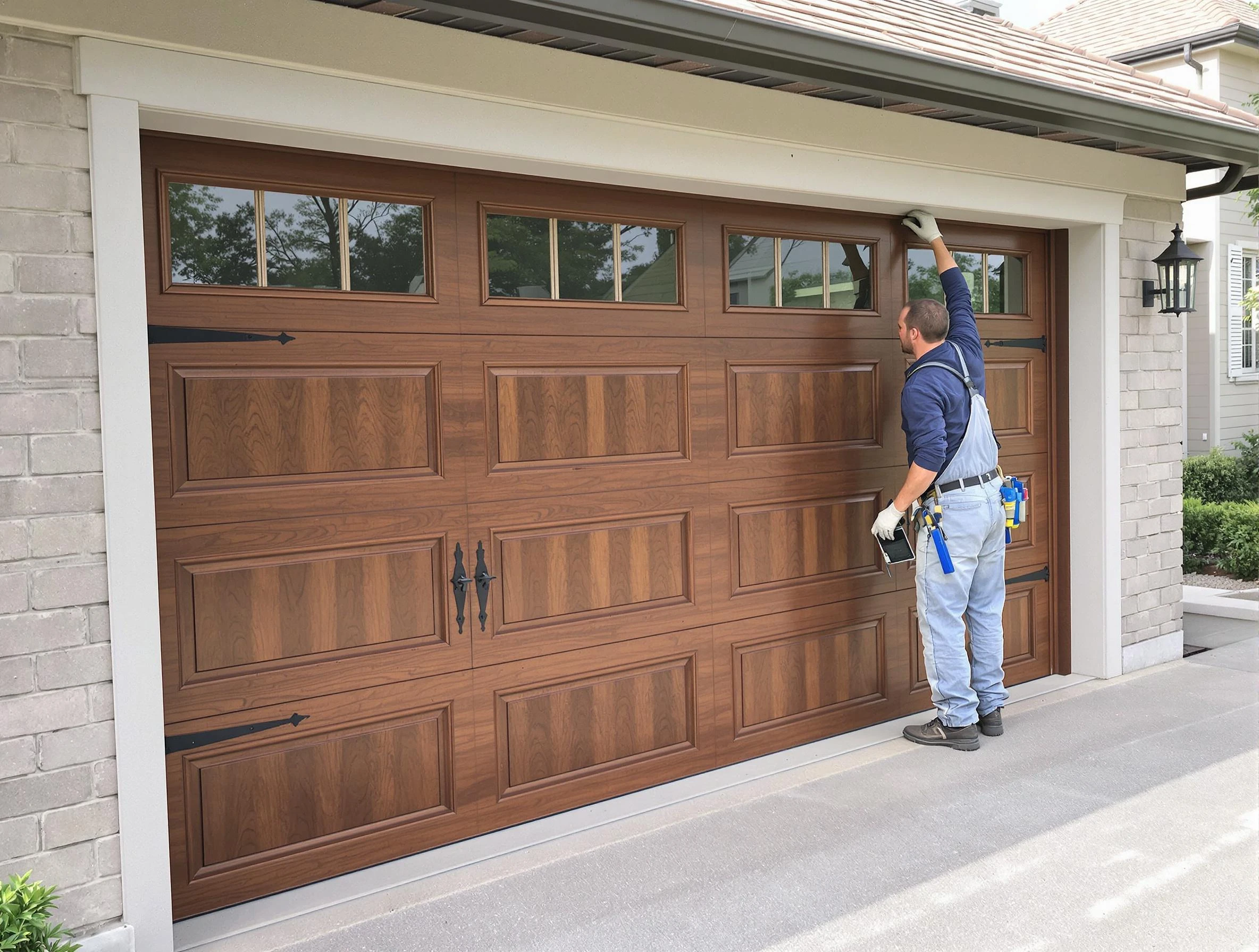 Custom garage door showcase by Buford Garage Door Repair in Buford