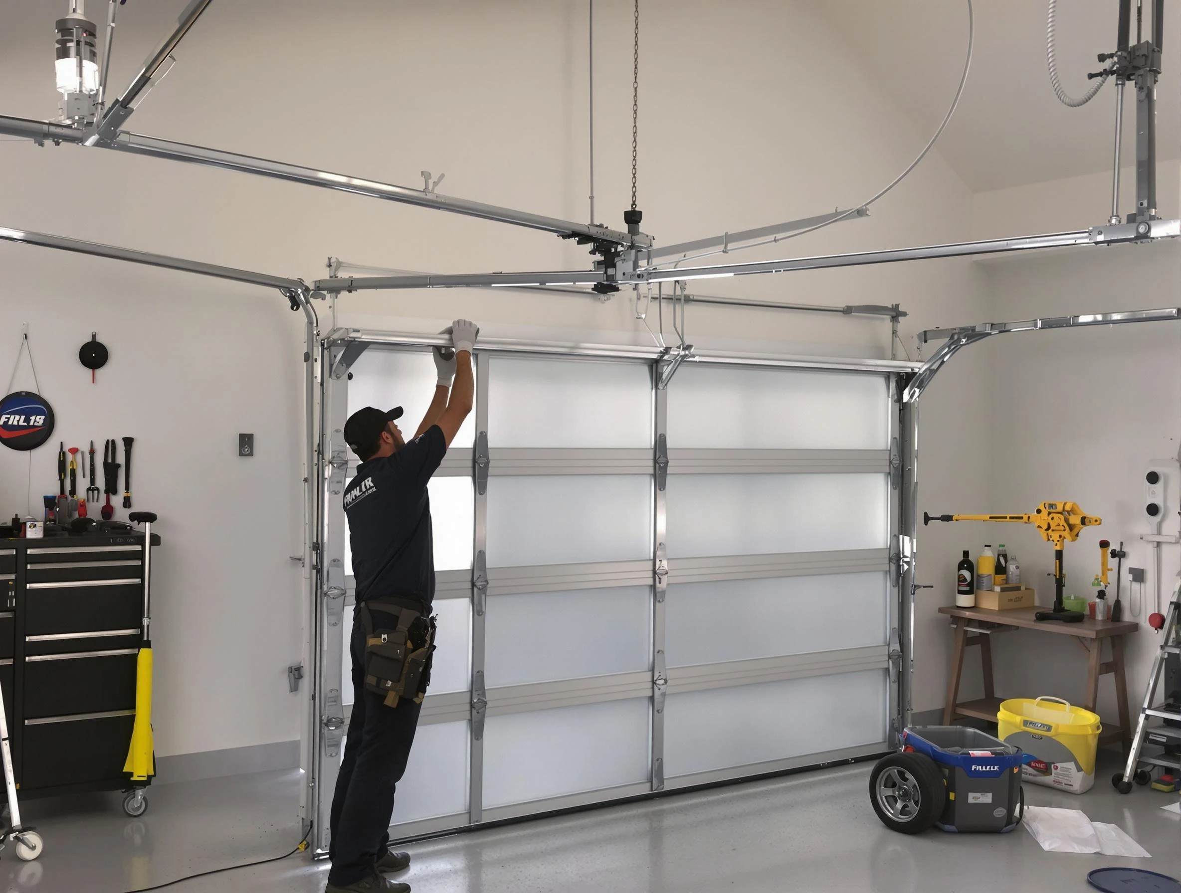 Buford Garage Door Repair certified team performing precision garage door installation in Buford