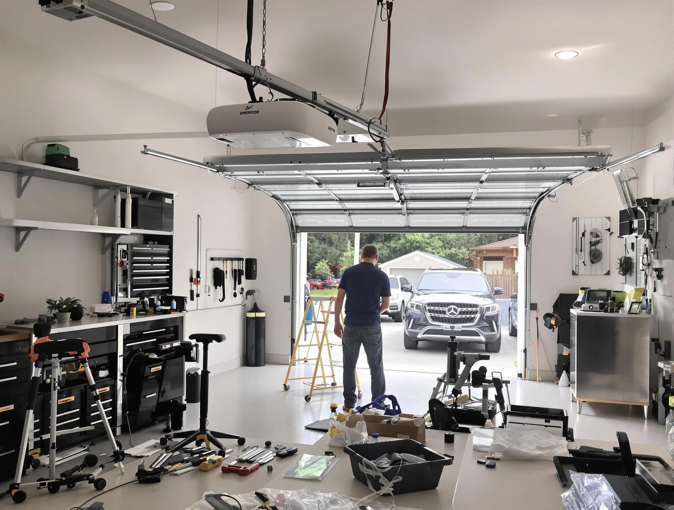 Garage door opener installation by Buford Garage Door Repair in Buford