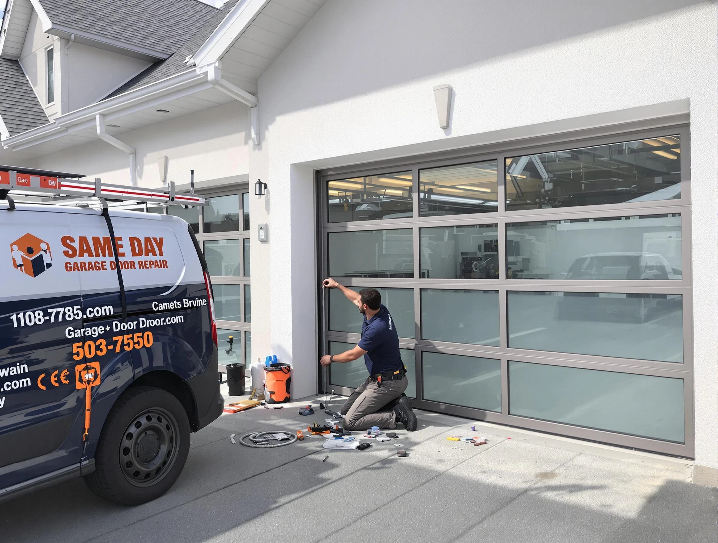 Same-day garage door repair service by Buford Garage Door Repair in Buford